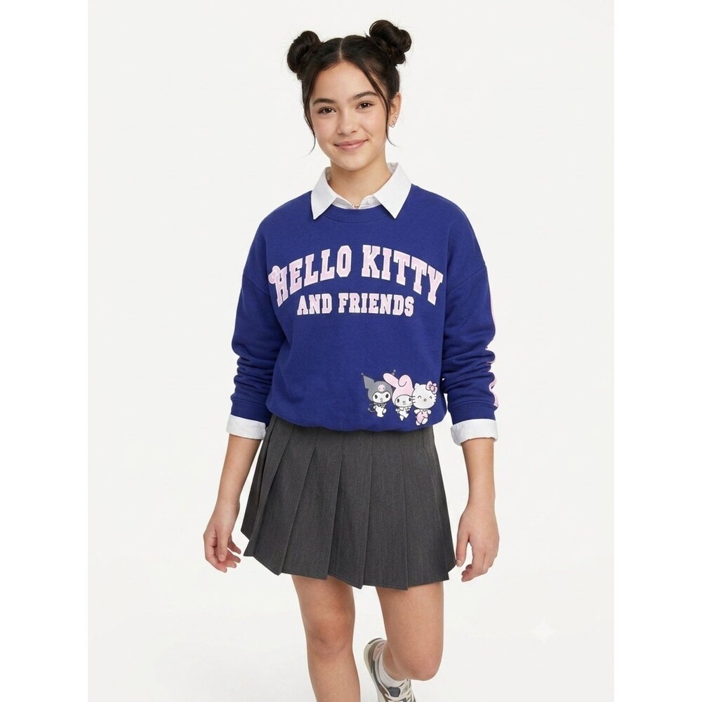 NWT Hello Kitty and Friends Navy Bubble Sweatshirt size Small